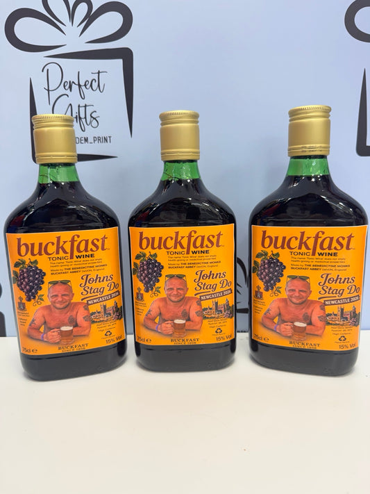 Personalised Buckfast style label- Birthday, Stag do & funny gift Label