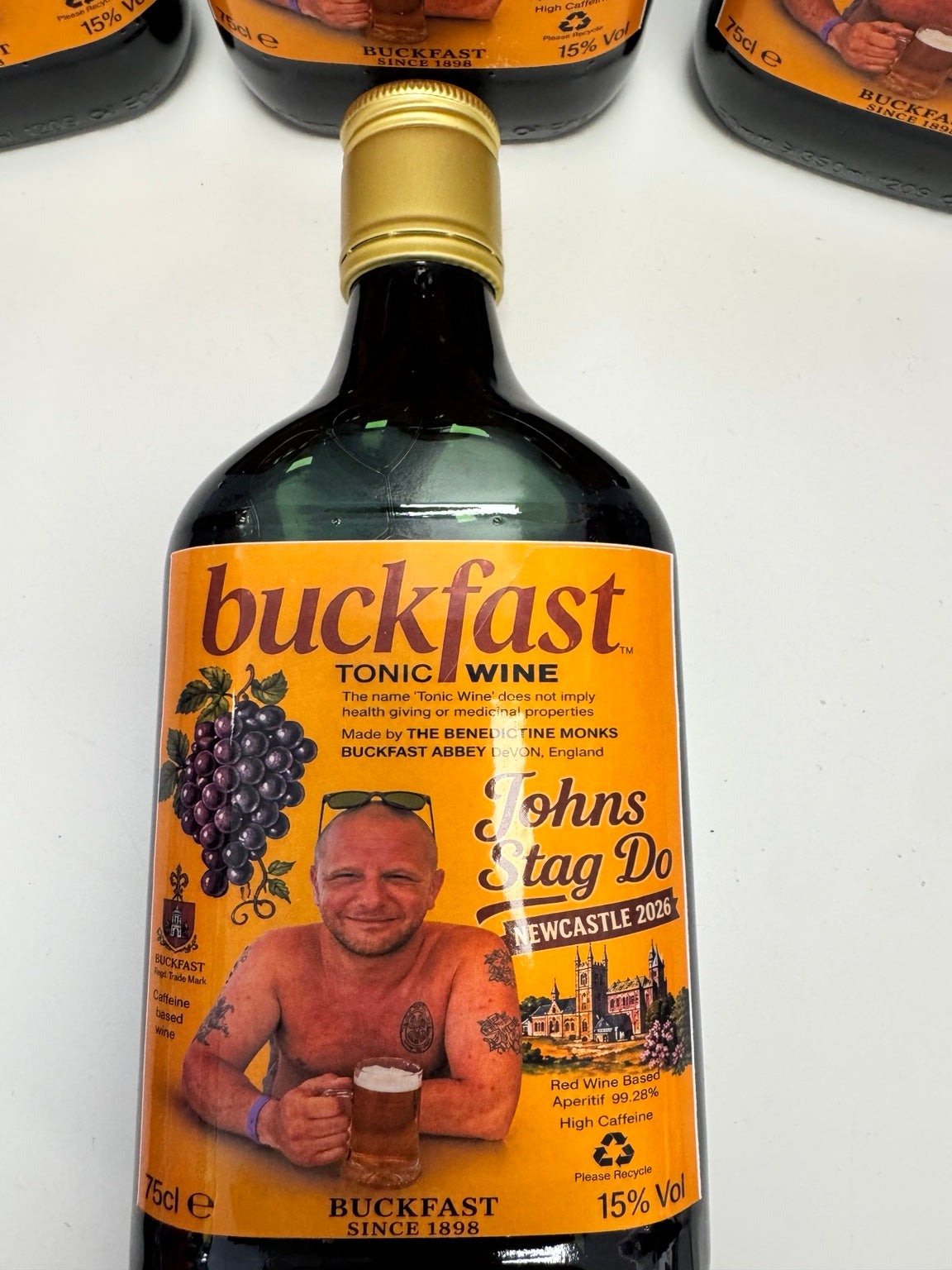 Personalised Buckfast style label- Birthday, Stag do & funny gift Label
