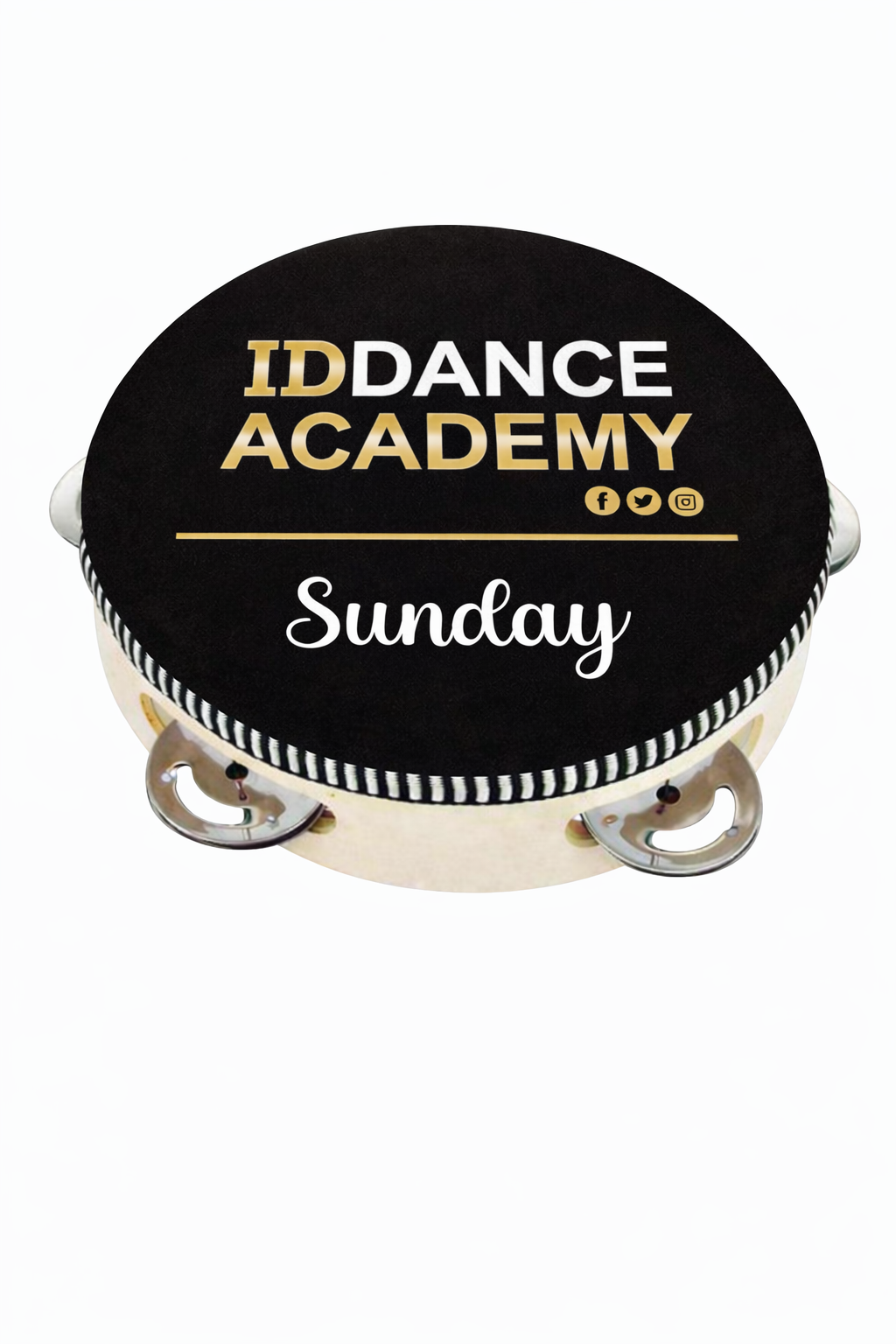 Personalised Eurodance Team Tambourine – Custom Name Dance Competition Accessory