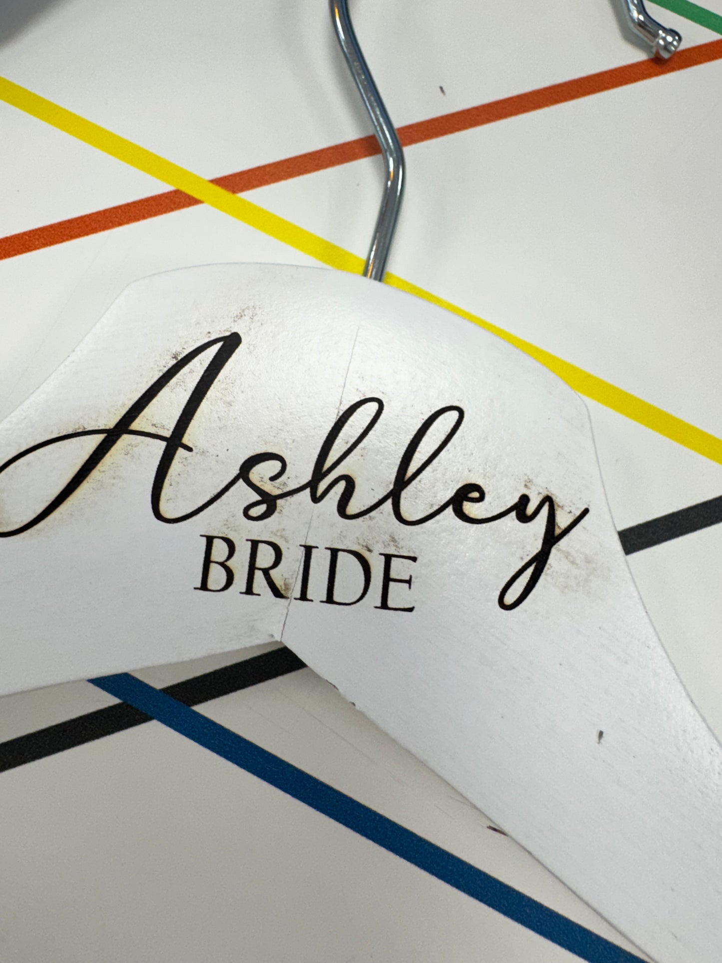 Personalised Bridal Party Hangers with Bow