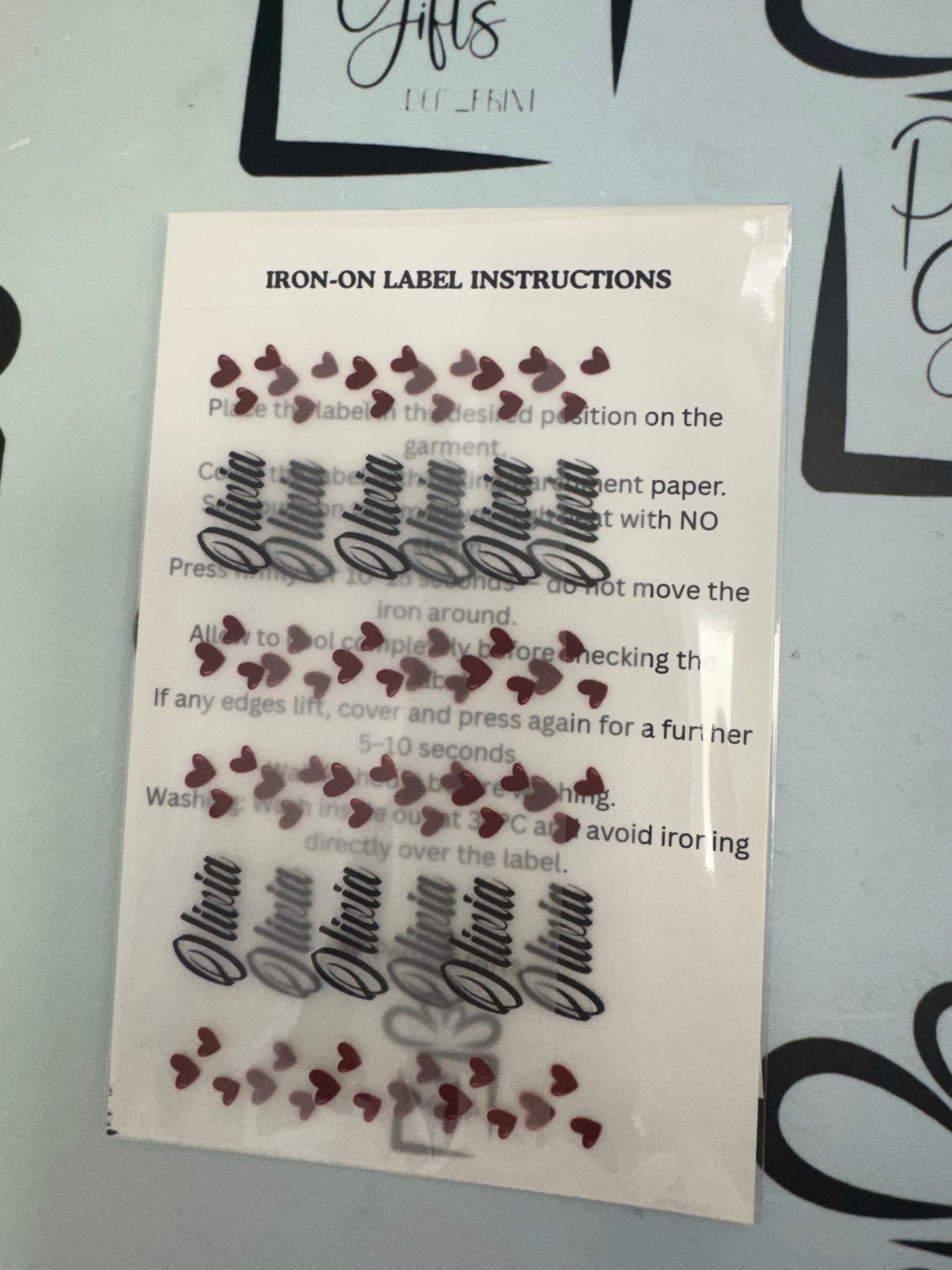 Personalised Iron-On Name Labels for School Uniform & Clothing