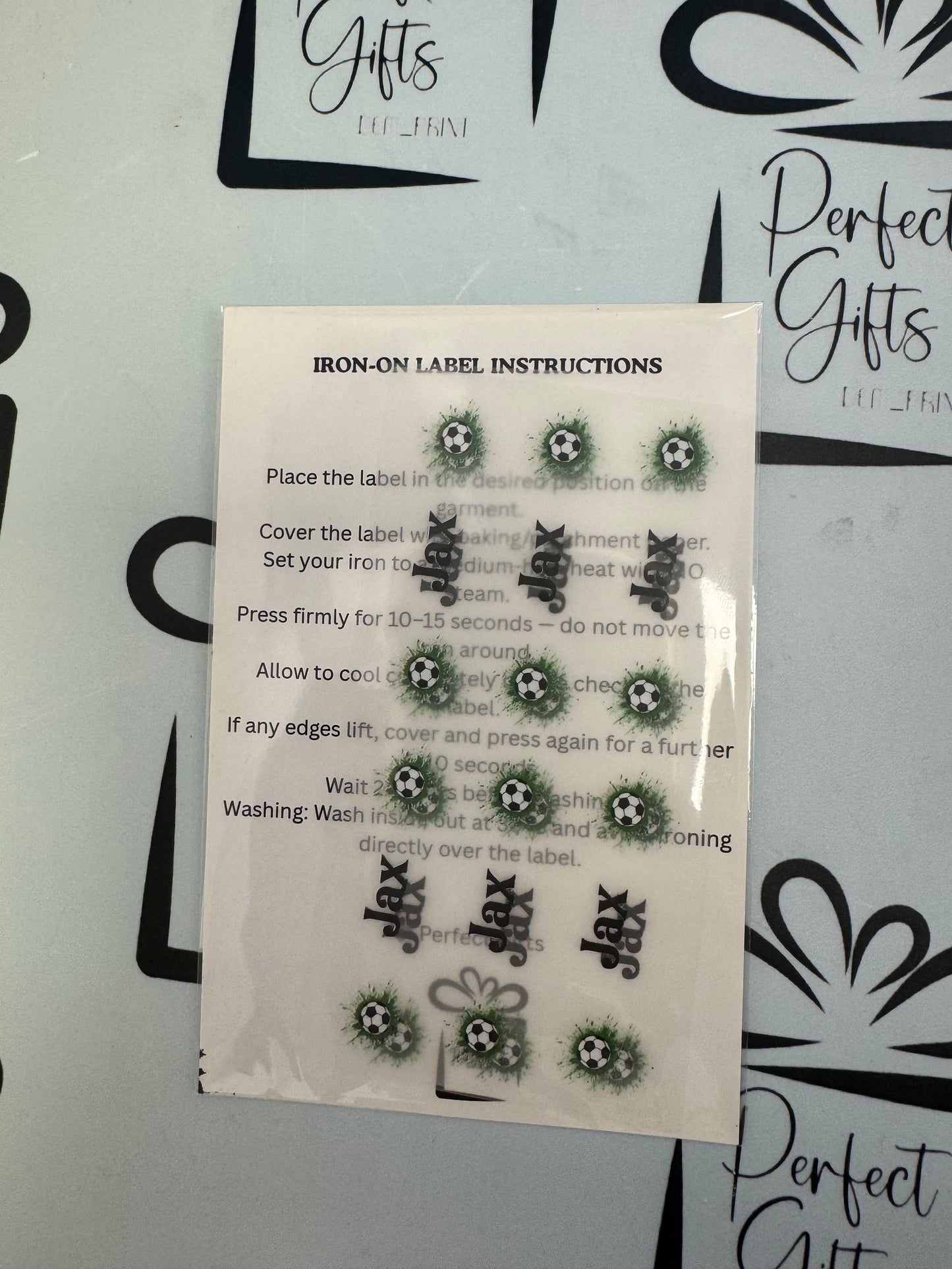 Personalised Iron-On Name Labels for School Uniform & Clothing