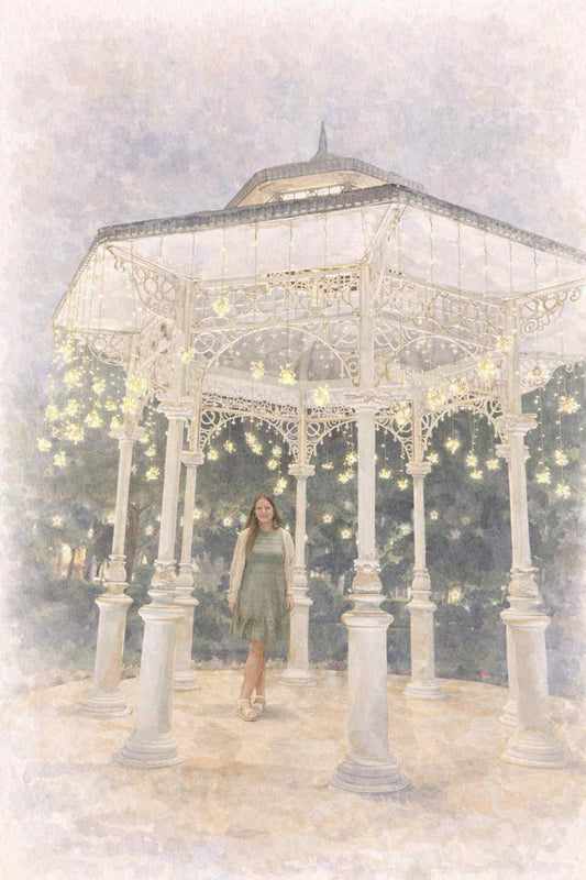 Personalised watercolour effect  illustration- Digital Download